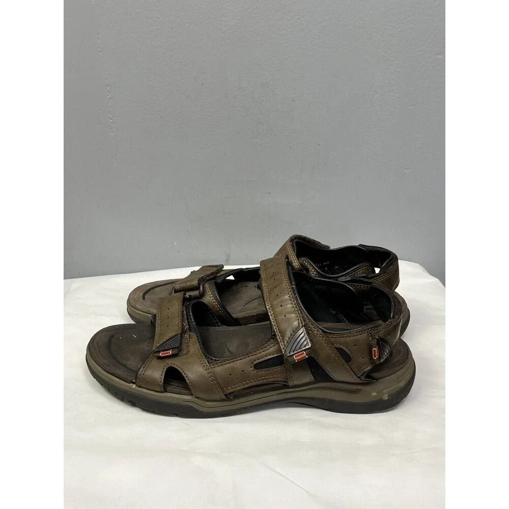 Earth Spirit Sandals Mens 13 Brown‎ Sport Outdoor Adjustable Straps Grunge